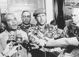 Photo 10 – Première apparition télévisée du lieutenant Hugo Chávez Frías le 4 février 1992